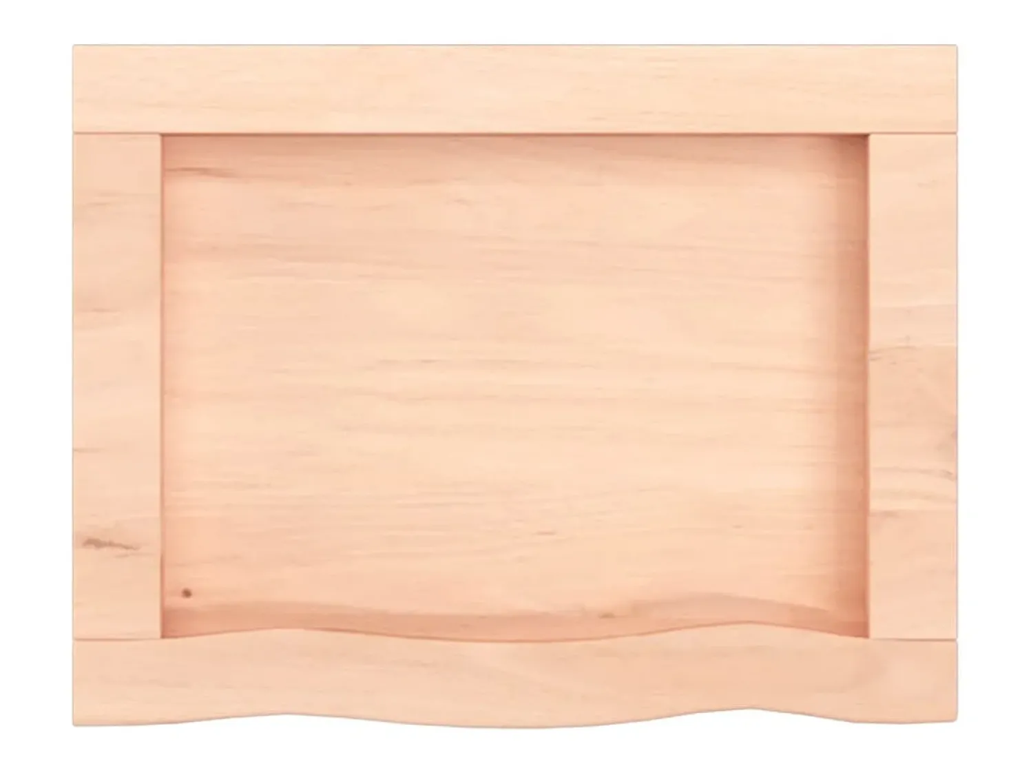 Prateleira* Prateleira de parede 40x30x(2-4) cm carvalho maciço não tratado PT774518 Castanho