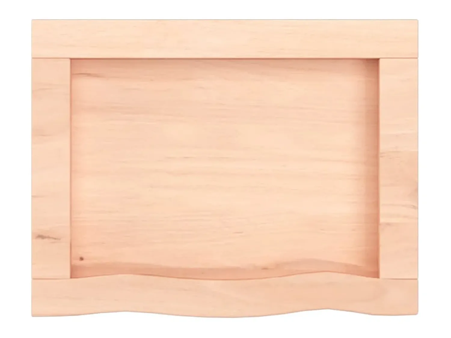 Prateleira* Prateleira de parede 40x30x(2-4) cm carvalho maciço não tratado PT774518 Castanho