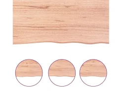 vidaxl Prateleira de parede 140x50x(2-4) cm carvalho tratado Castanho