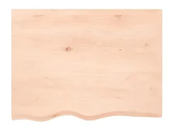Prateleira* Prateleira de parede 80x60x2 cm carvalho maciço não tratado PT286797 Castanho