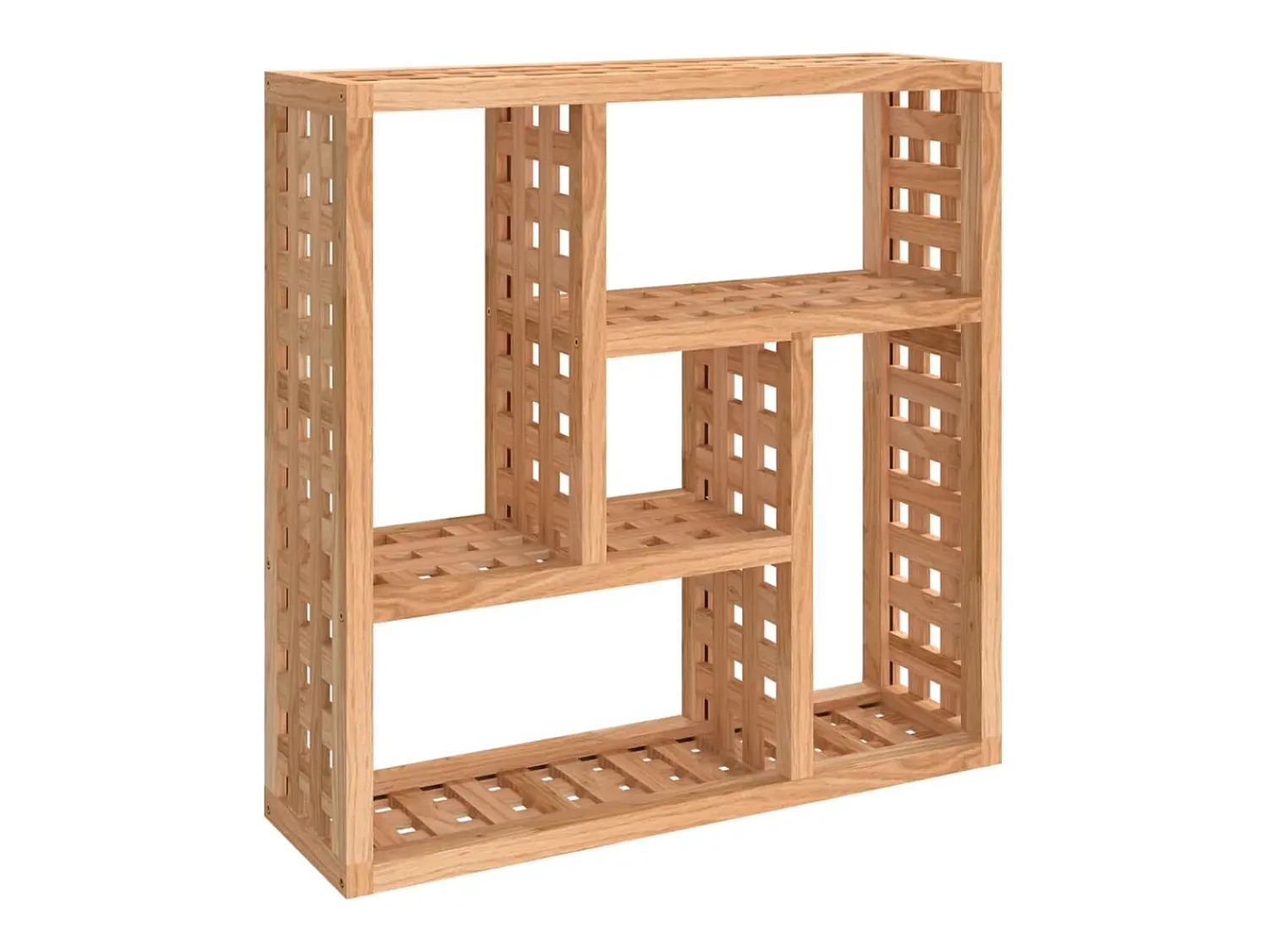 Best Prateleira de parede 49x15x49 cm madeira de nogueira maciça PT665265 Castanho