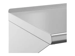 Outlet vidaxl Prateleira de parede 50x45x31 cm aço inoxidável Prateado