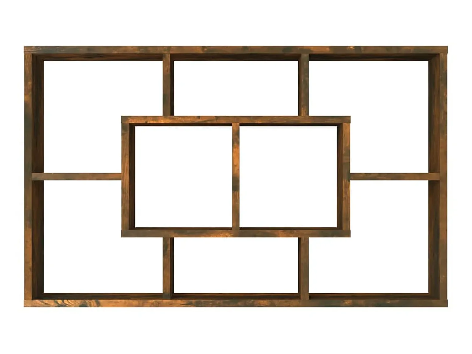 Prateleira* Prateleira de parede 85x16x52,5 cm derivados madeira cor fumado PT928425 Castanho