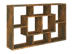 Prateleira* Prateleira de parede 85x16x52,5 cm derivados madeira cor fumado PT928425 Castanho
