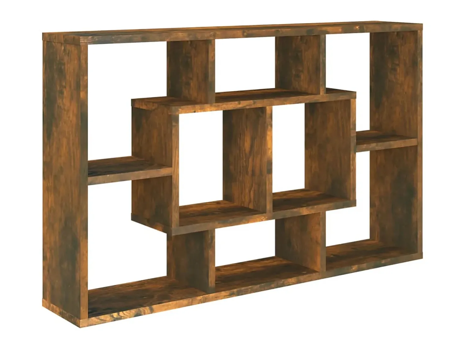 Prateleira* Prateleira de parede 85x16x52,5 cm derivados madeira cor fumado PT928425 Castanho