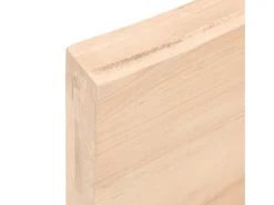 Prateleira|vidaxl Prateleira de parede 40x50x(2-6) cm carvalho maciço não tratado Natural claro