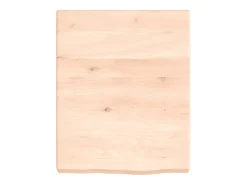 Prateleira|vidaxl Prateleira de parede 40x50x(2-6) cm carvalho maciço não tratado Natural claro