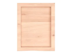 Prateleira|vidaxl Prateleira de parede 40x50x(2-6) cm carvalho maciço não tratado Natural claro