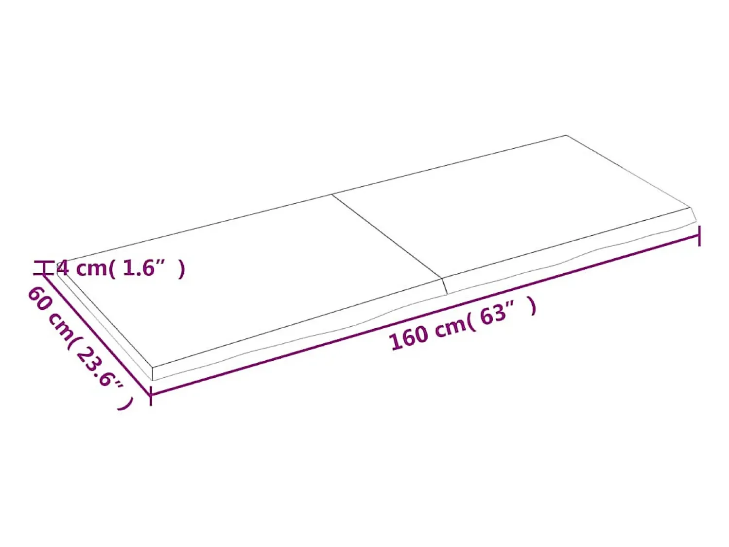 Prateleira|vidaxl Prateleira de parede 160x60x(2-4) cm carvalho tratado Castanho