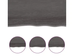 Prateleira de parede 60x50x2cm carvalho tratado -escuro PT484512^ Prateleira