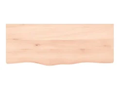 Prateleira* Prateleira de parede 100x40x(2-4)cm carvalho maciço não tratado PT573876 Castanho