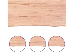 Discount Prateleira de parede 100x50x2cm carvalho tratado -claro PT513880 Castanho
