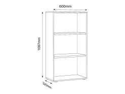 Discount VCM Prateleira e estante de escritório Salia Antracite A. 110 x L. 60 x P. 33 cm Multicor