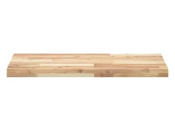 Prateleira flutuante 2pcs 160x40x4 cm acácia maciça não tratada PT233140^ Prateleira