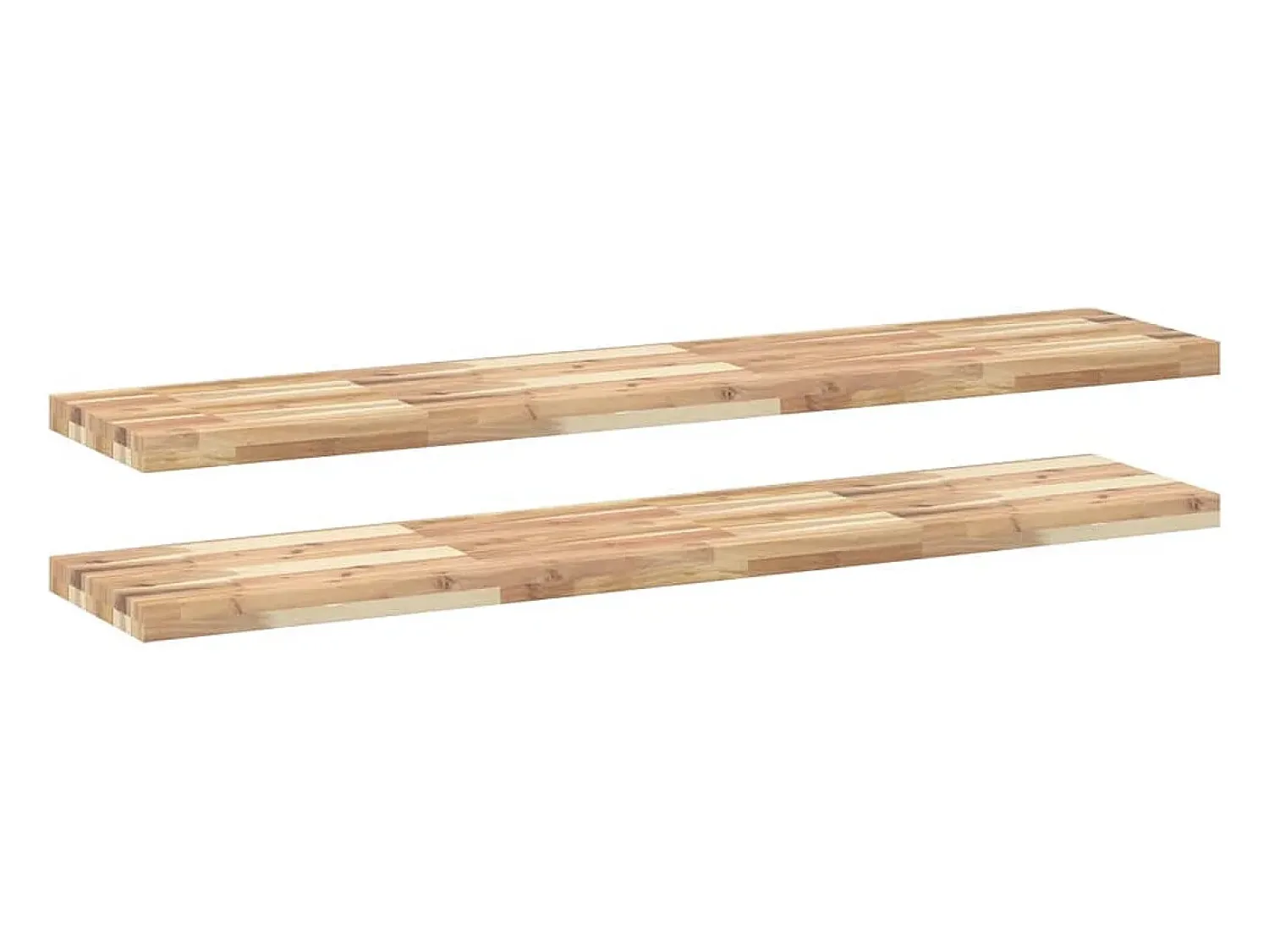 Prateleira| Prateleira flutuante 2pcs 140x30x4cm acácia maciça não tratada PT141912 Castanho