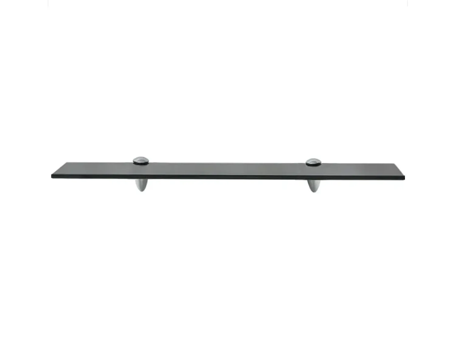Prateleira| Prateleira flutuante vidro 60x20 cm 8 mm PT601962 Preto