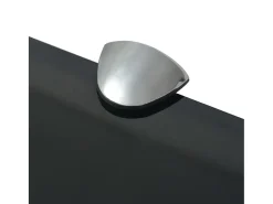 Prateleira flutuante vidro 90x20 cm 8 mm PT998803 Preto