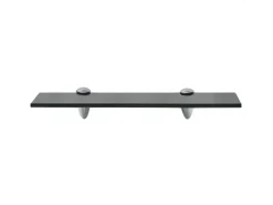 Prateleira*vidaxl Prateleira flutuante vidro 40x10 cm 8 mm Preto