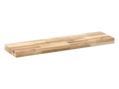 Prateleira* Prateleira flutuante 100x20x4 cm acácia maciça não tratada PT108273 Castanho