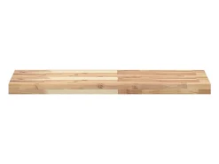 Prateleira flutuante 80x30x4 cm acácia maciça não tratada PT154044^ Prateleira