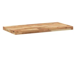 Best Prateleira flutuante 80x40x4 cm acácia maciça acabamento a óleo PT422854 Castanho