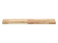 Prateleira| Prateleira flutuante 80x20x4 cm acácia maciça não tratada PT775089 Castanho