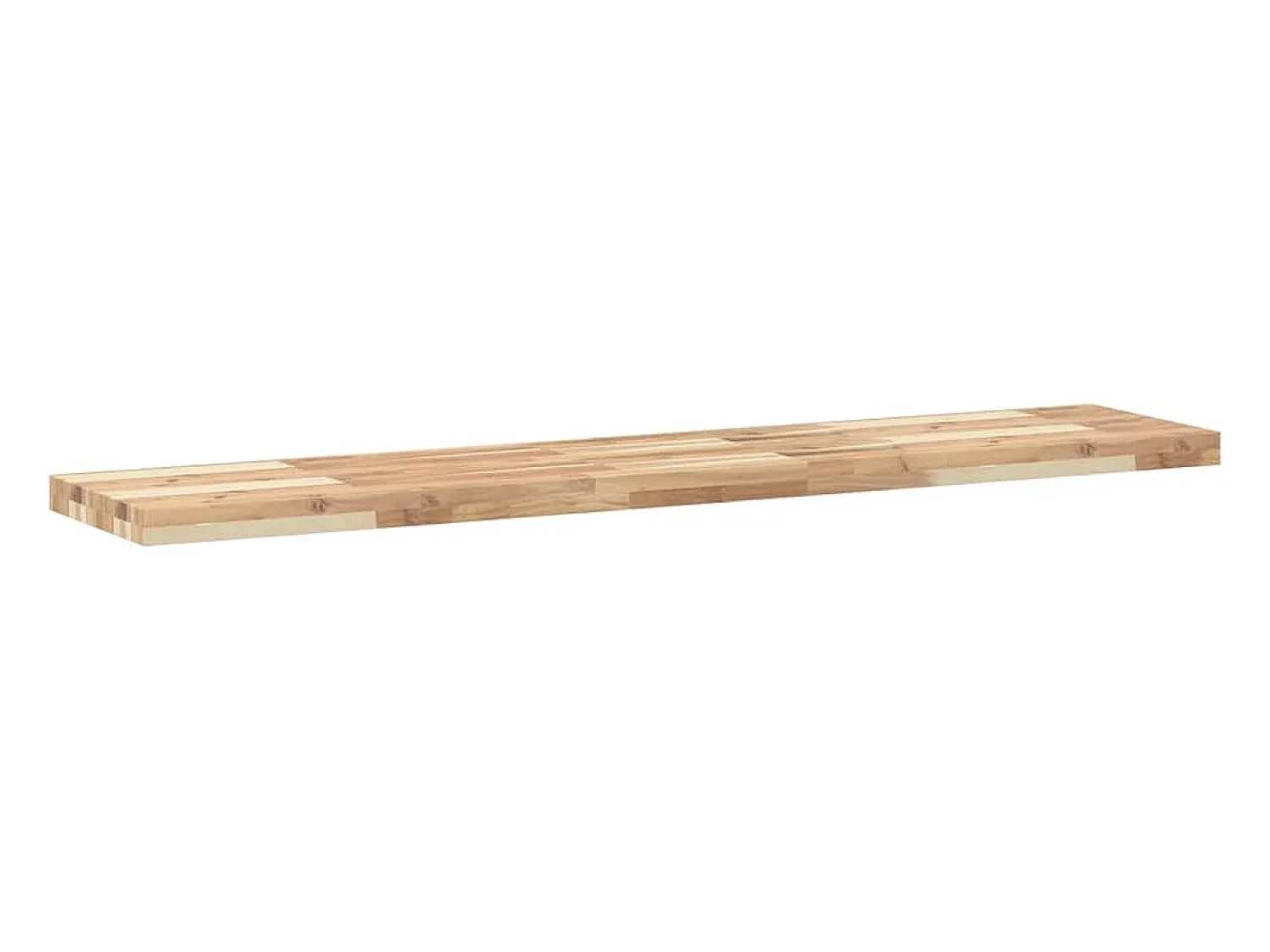 Prateleira flutuante 140x30x4 cm acácia maciça não tratada PT874480 Castanho