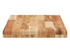 Prateleira*vidaxl Prateleira flutuante 80x40x4 cm acácia maciça acabamento a óleo Castanho