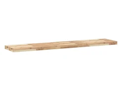 Prateleira flutuante 120x30x4 cm acácia maciça não tratada PT451769^ Prateleira