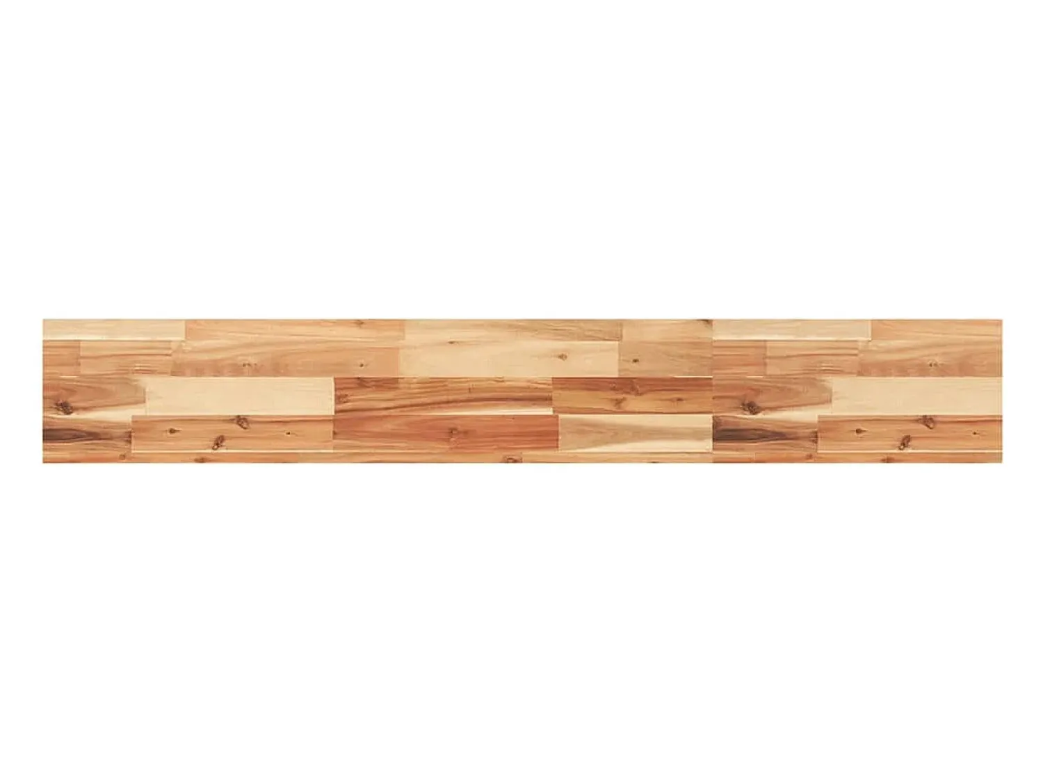 Prateleira| Prateleira flutuante 120x20x4cm acácia maciça acabamento a óleo PT565532 Castanho
