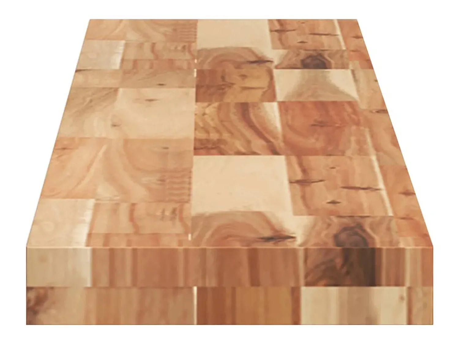 Prateleira| Prateleira flutuante 120x20x4cm acácia maciça acabamento a óleo PT565532 Castanho