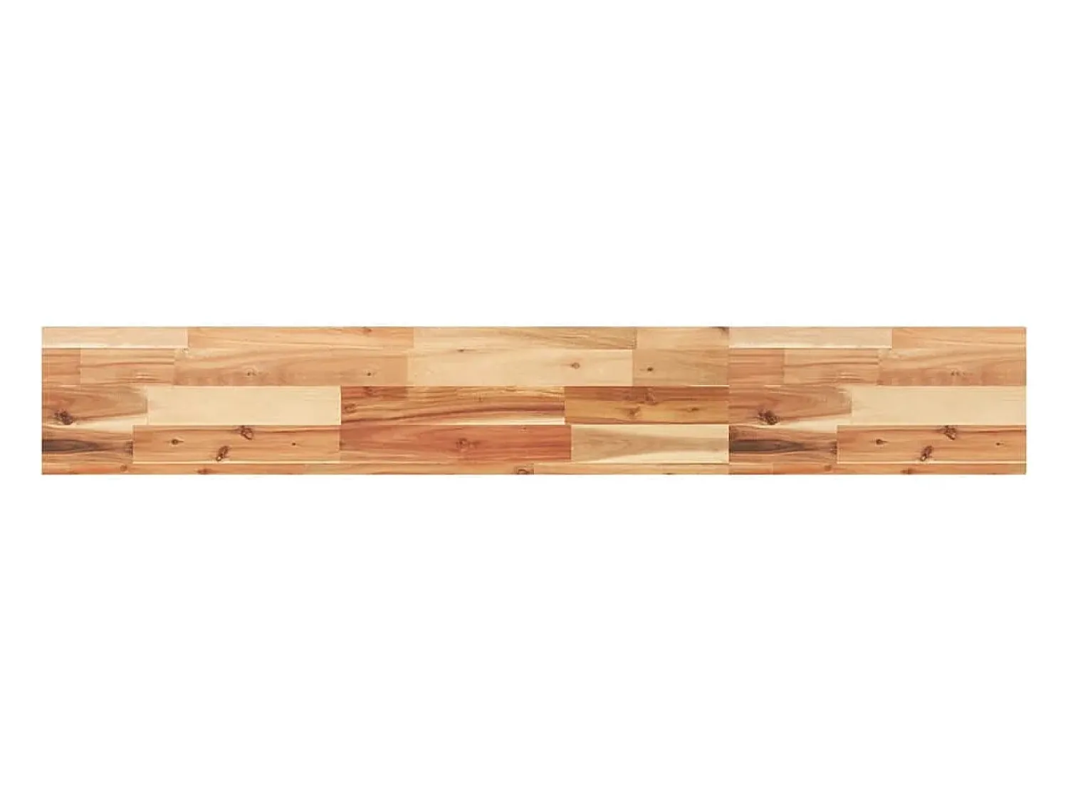 Outlet Prateleira flutuante 140x20x4cm acácia maciça acabamento a óleo PT101660 Castanho