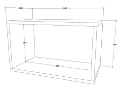 Prateleira haaus Kos, , 50 x 28 x 30 cm^ Prateleira