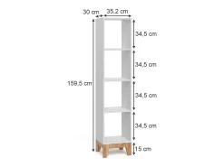 Vicco Prateleira infantil /artesanal 35.2x30x159.5 malia^ Prateleira