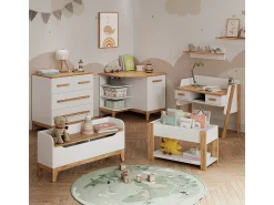 Prateleira*Vicco Prateleira infantil /artesanal 98.4x32.6x113.4 malia Branco