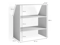 Prateleira|Vicco Prateleira para crianças 90x50x100 Branco
