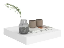 Prateleira* Prateleira parede suspensa 23x23,5x3,8 cm MDF PT958019 Branco