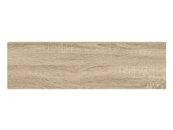 Prateleira|vidaxl Prateleira parede suspensa 80x23,5x3,8 cm MDF carvalho e branco Castanho