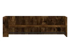 Prateleira*vidaxl Prateleira parede 100x35x30,5 cm deriv. madeira carvalho fumado Castanho