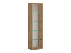 New VCM Prateleira Wood CD DVD | Estante | Armazenamento | Dimensões A. 77 x L. 21 x P. 14 cm | Stand Shelf - Rasato L (Honey Oak) Multicor