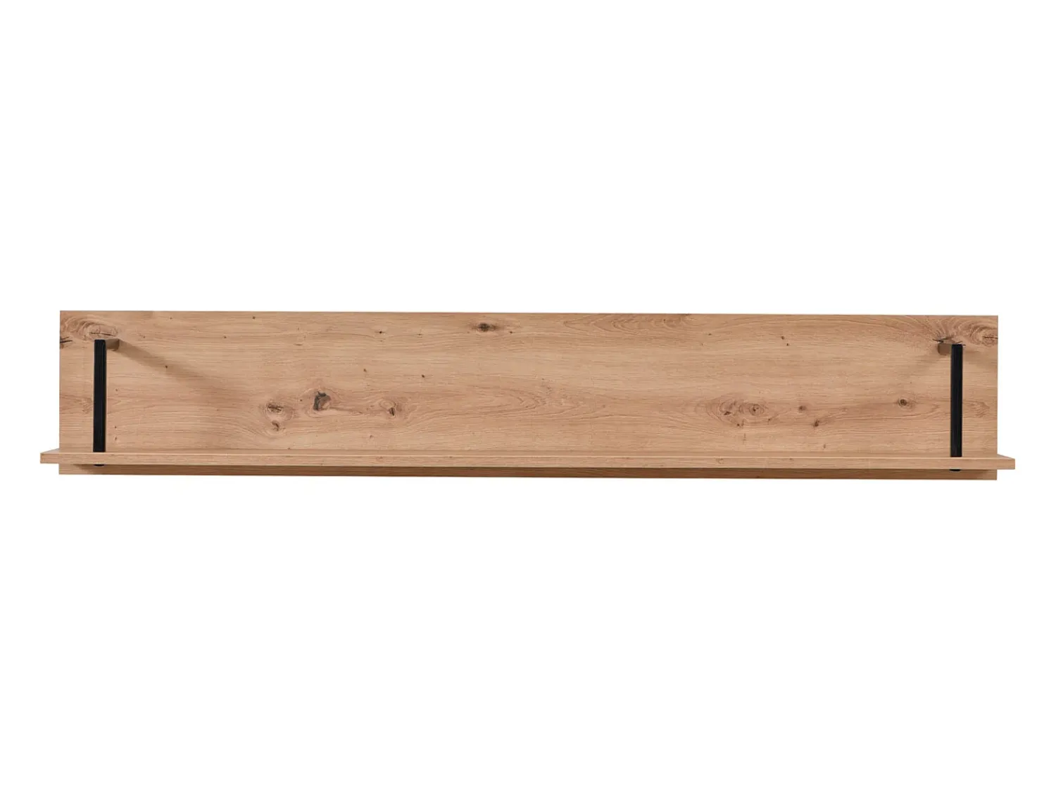 Prateleira| Prateleira 137,5x24x21 cm Natural Preto Preto / Castanho