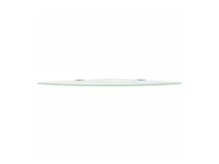 Prateleira* Prateleiras canto 2 pcs suportes cromados 35x35cm vidro PT374397 Branco
