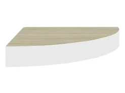 Prateleiras canto parede 2 pcs 25x25x3,8 cm MDF carvalho/branco PT109874^ Prateleira