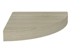Prateleiras canto suspensas 2 pcs 25x25x3,8cm MDF cor carvalho PT438699^ Prateleira