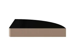 Prateleiras canto suspensas 2 pcs 25x25x3,8cm MDF brilh. PT472688^ Prateleira