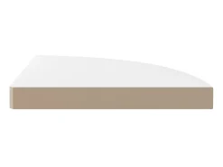 Prateleira* Prateleiras canto suspensas 2 pcs 35x35x3,8cm MDF brilh. PT224322 Branco