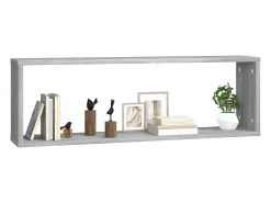 Outlet Prateleiras cubo 2 pcs derivados de madeira sonoma PT994659 Cinzento