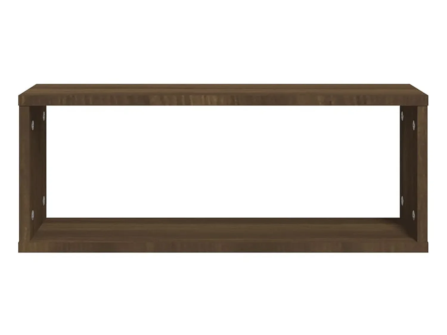 Prateleira| Prateleiras cubo parede 6 pcs deriv. madeira carvalho PT285795 Castanho