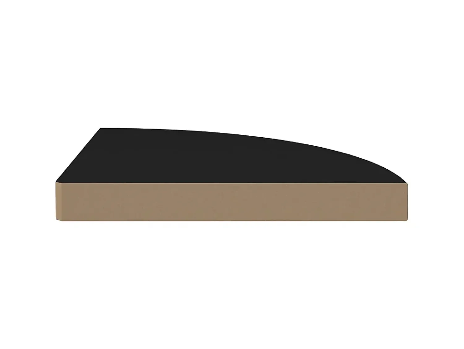 Sale Prateleiras de canto suspensas 4 pcs 35x35x3,8cm MDF PT611952 Preto