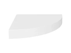 Prateleira| Prateleiras de canto suspensas 4 pcs 25x25x3,8cm MDF PT202515 Branco